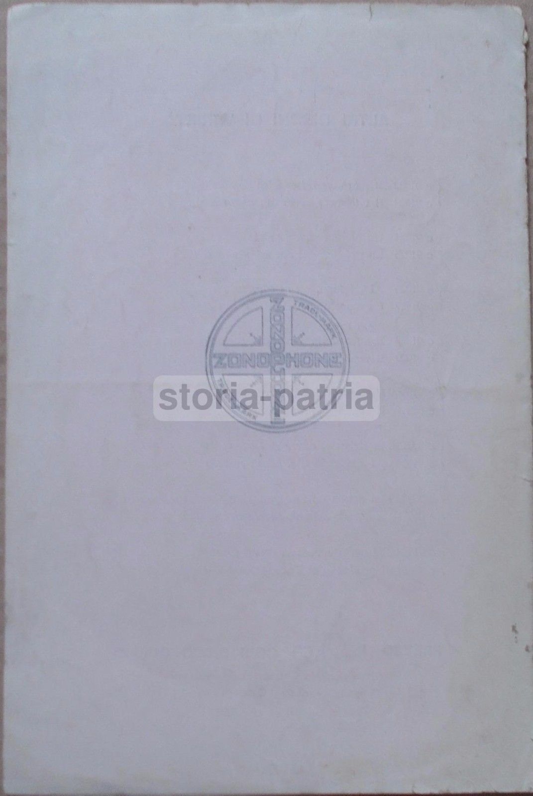 Catalogo Dischi Teatro Comico Napoletano Scarpetta 1907 Zonofono