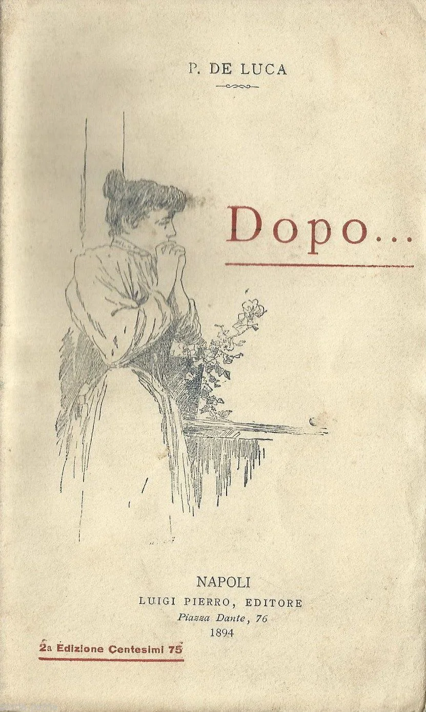 Dopo... by P. De Luca, Antique Neapolitan Comedy, 1894 Bideri