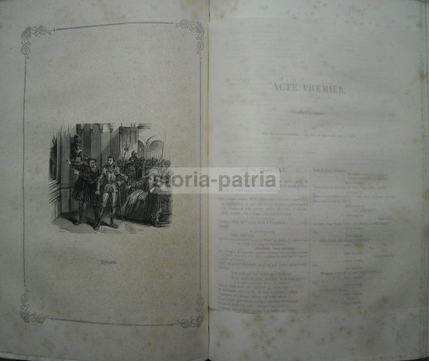Victor Hugo: Opere, Teatro E Poesie. Bruxelles, 1842. Legatura In Pelle