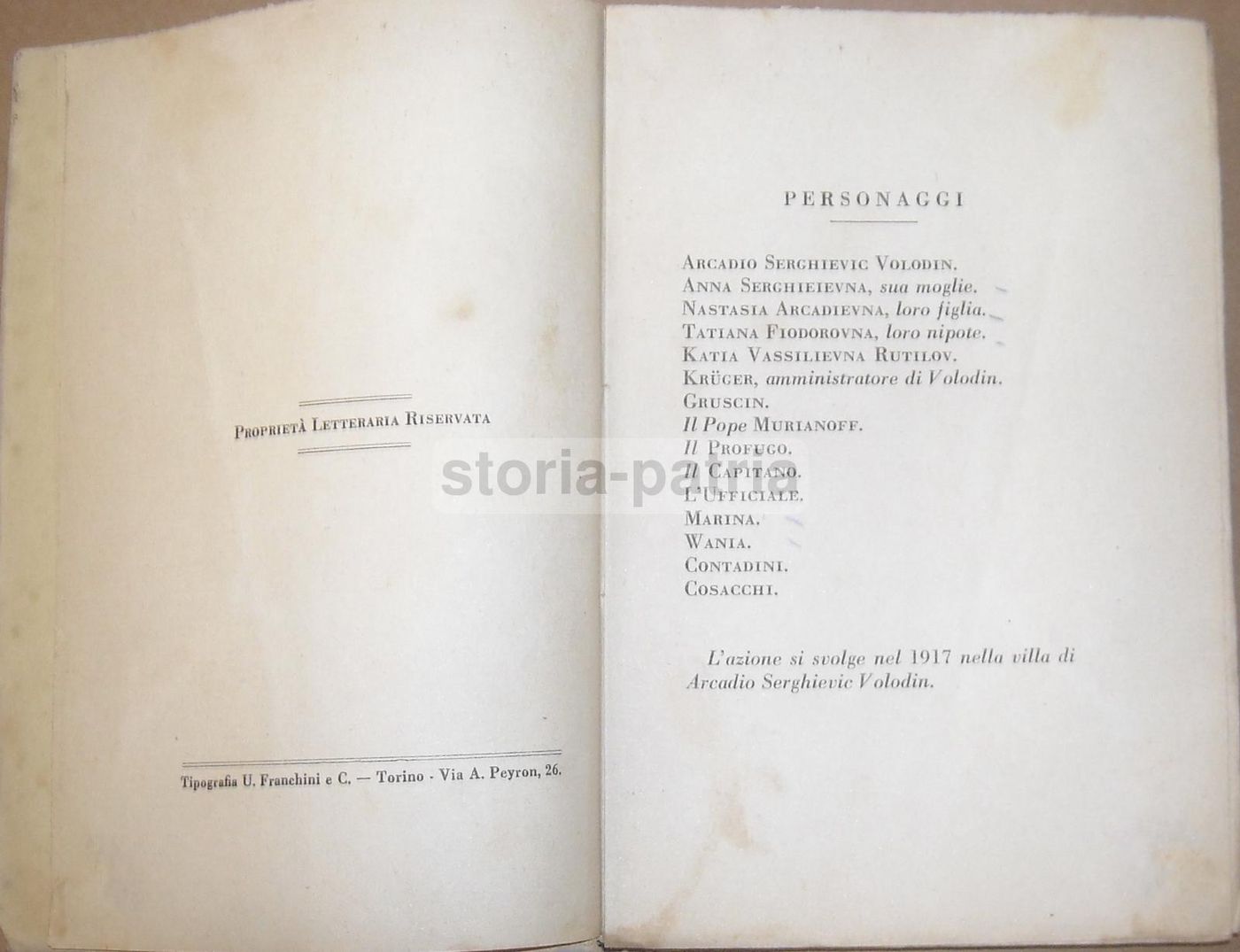 L'Incendio Della Foresta: Dramma In 3 Atti (Alex Alexis, 1930)