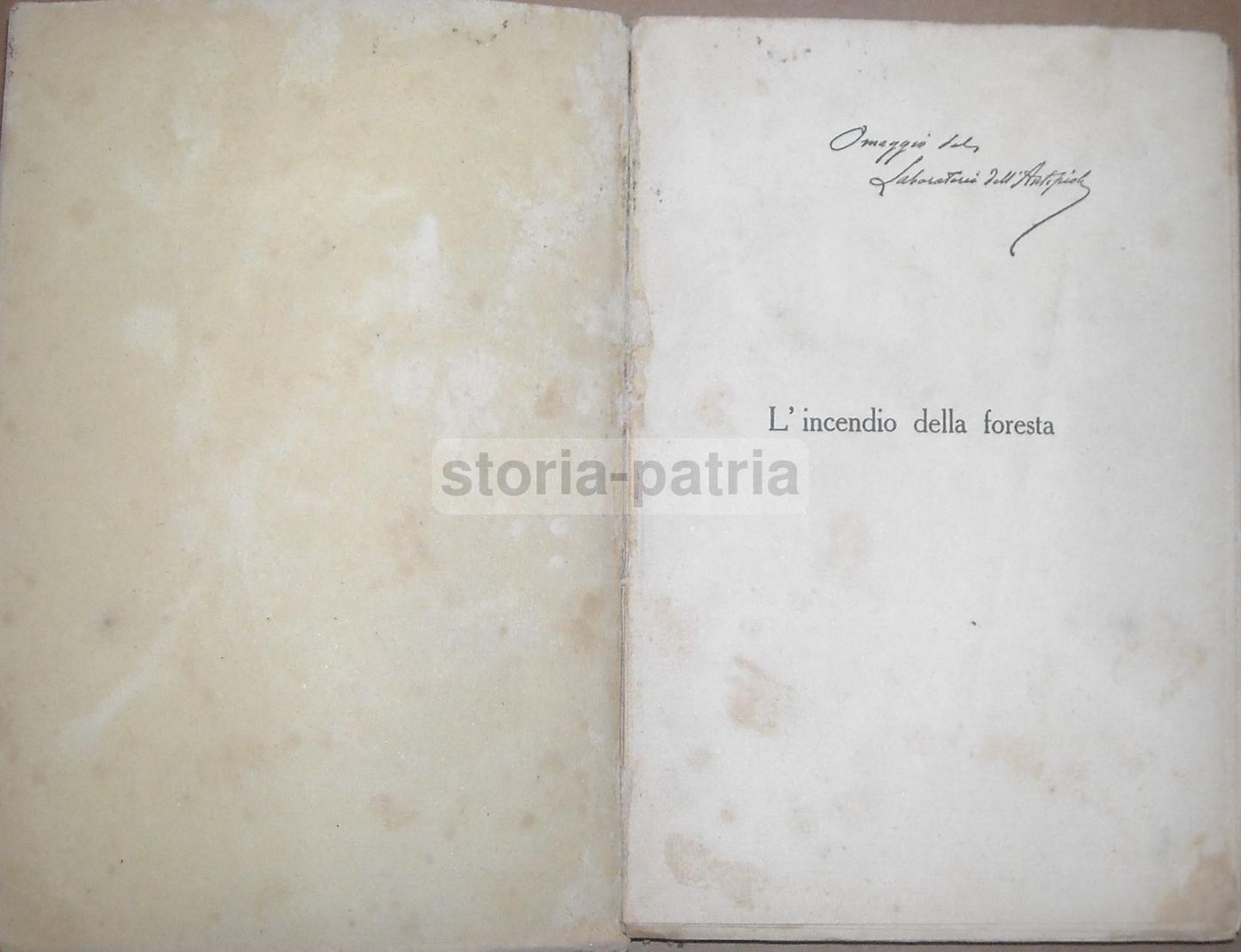 L'Incendio Della Foresta: Dramma In 3 Atti (Alex Alexis, 1930)