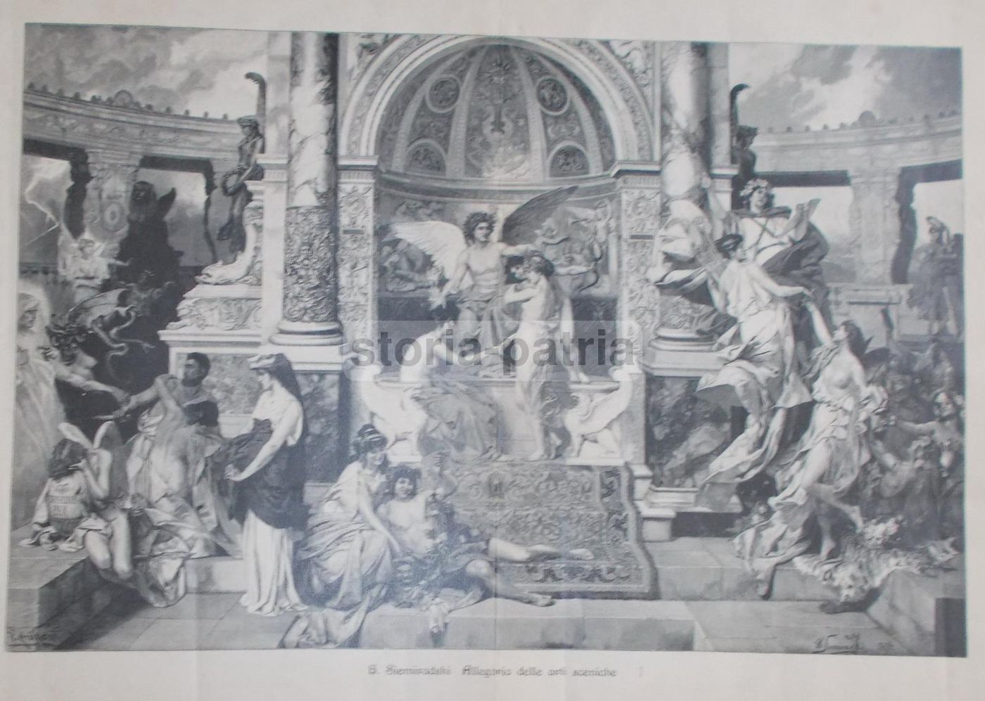 Siemiradzki Allegoria Delle Arti Sceniche, Teatro E Marionette (1894)