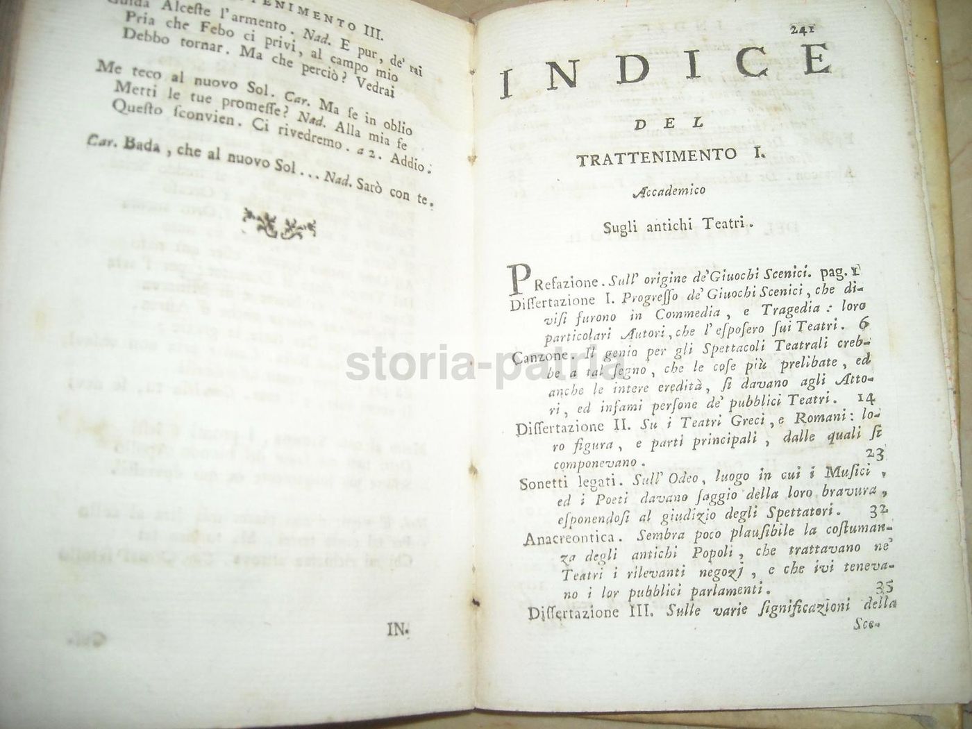Trattenimenti Accademici Di Pier Luigi Castriota, 1784