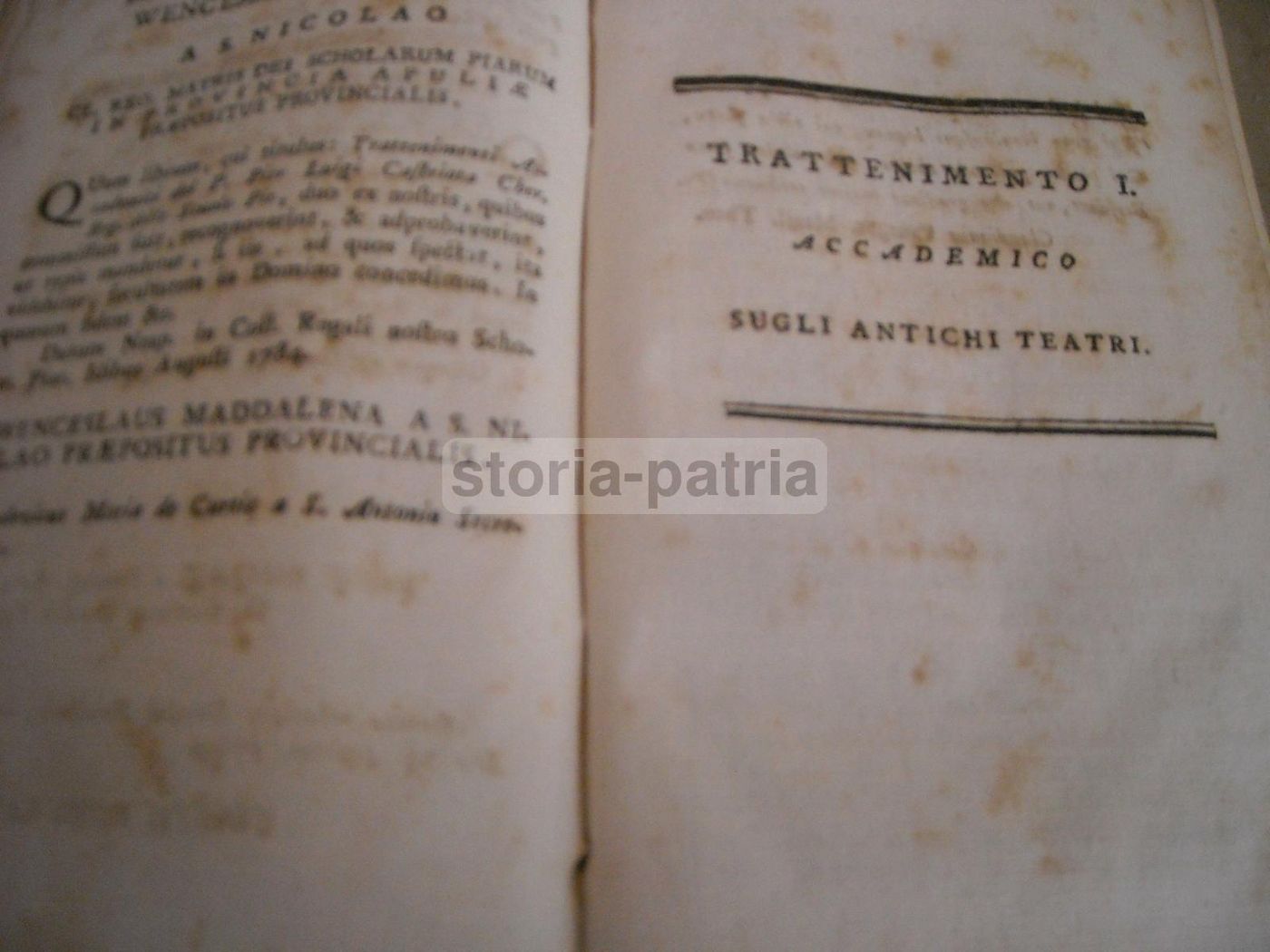 Trattenimenti Accademici Di Pier Luigi Castriota, 1784