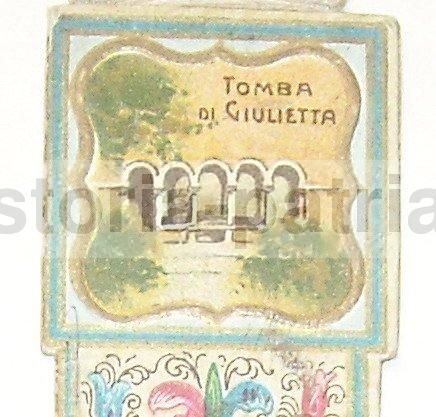 Segnalibro Antico Shakespeare Tomba Di Giulietta Cromolitografia