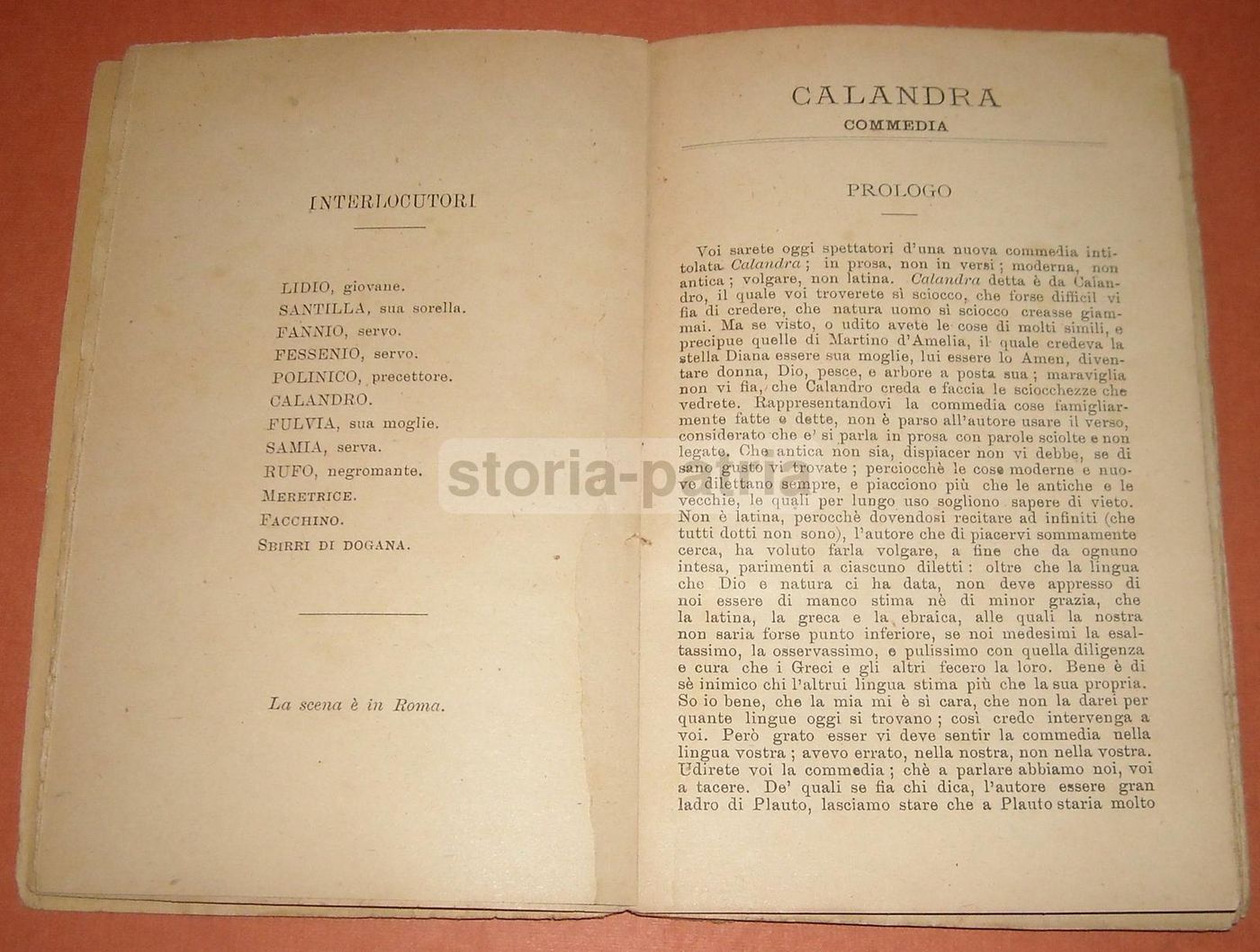 La Calandra Di Bernardo Dovizi Da Bibbiena, Edizione Garroni 1910