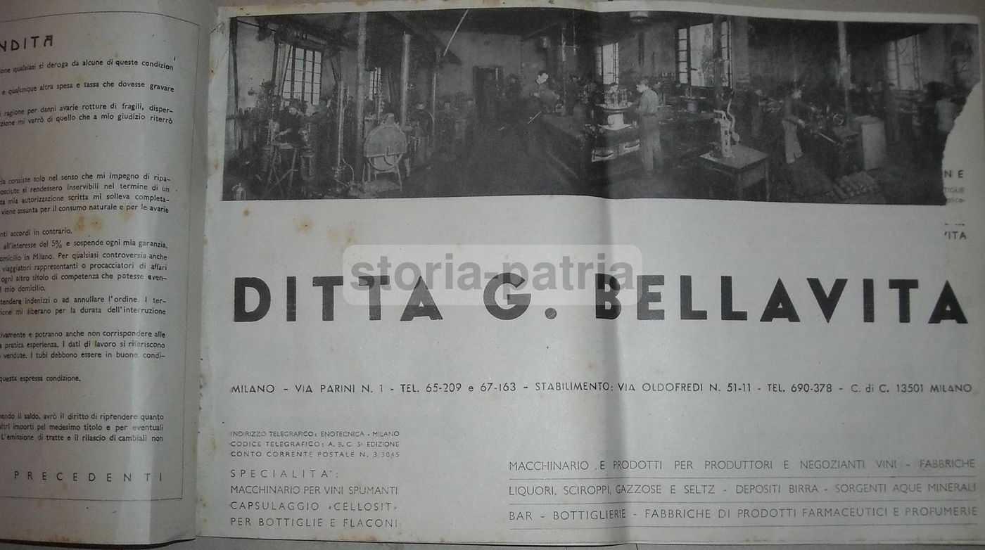 Catalogo Bellavita Pompe E Filtri Enologia Milano Anni '30