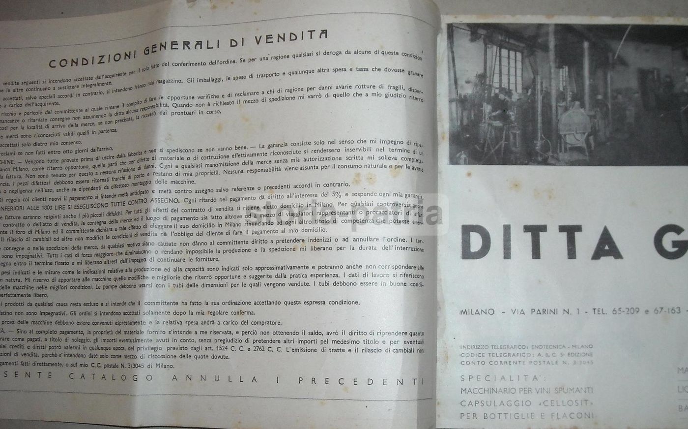Catalogo Bellavita Pompe E Filtri Enologia Milano Anni '30