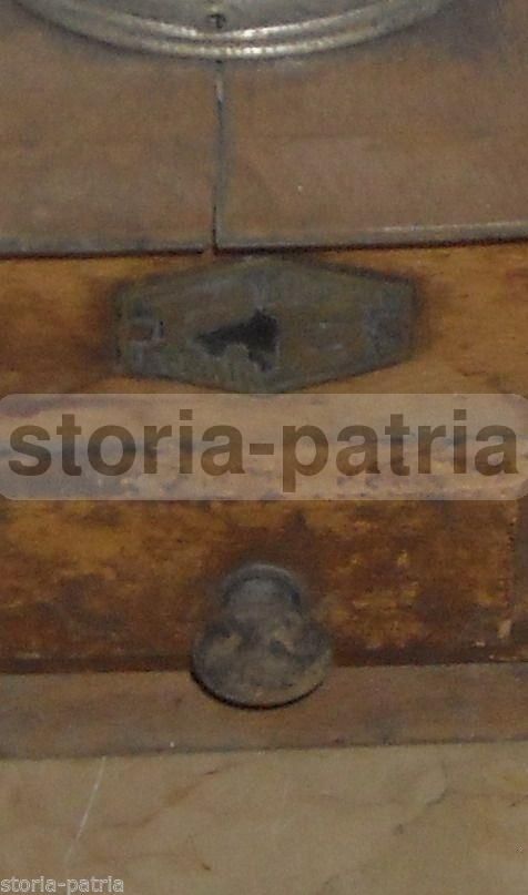 Macinacaffè Antico P.B. Macina Acciaio In Legno E Metallo, Anni '20 '50
