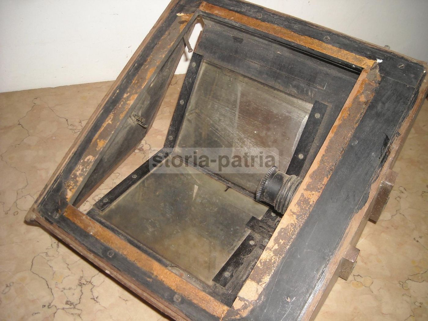 Antico Proiettore Ottico In Legno, Primi '900