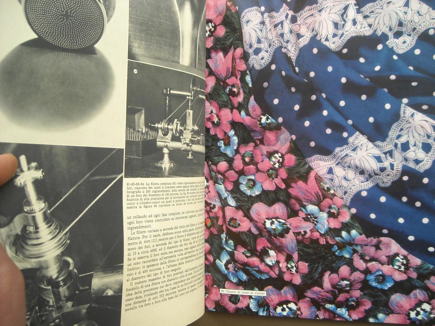 Le Fibre Tessili Artificiali Hoepli 1941 Viscosa Rajon Lazzeri
