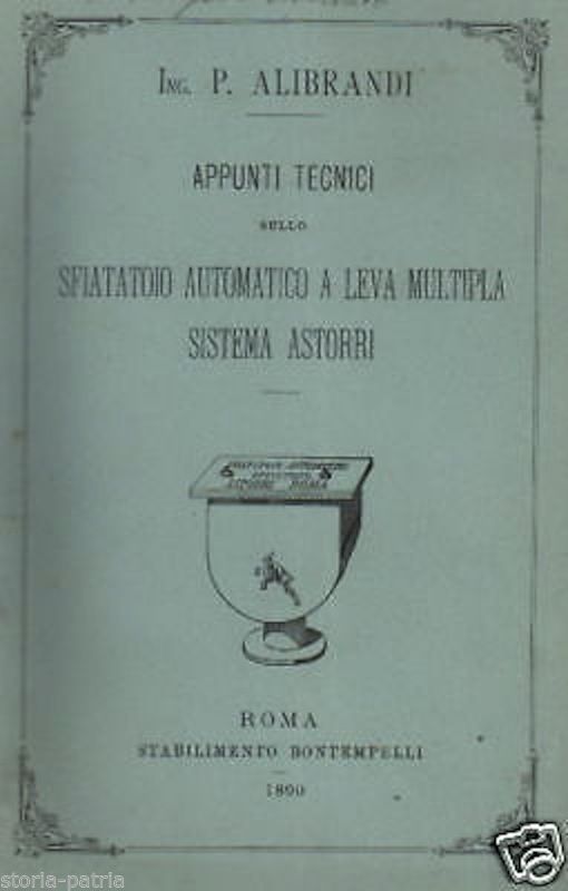 Sfiatatoio Automatico Sistema Astorri Alibrandi 1890 Roma