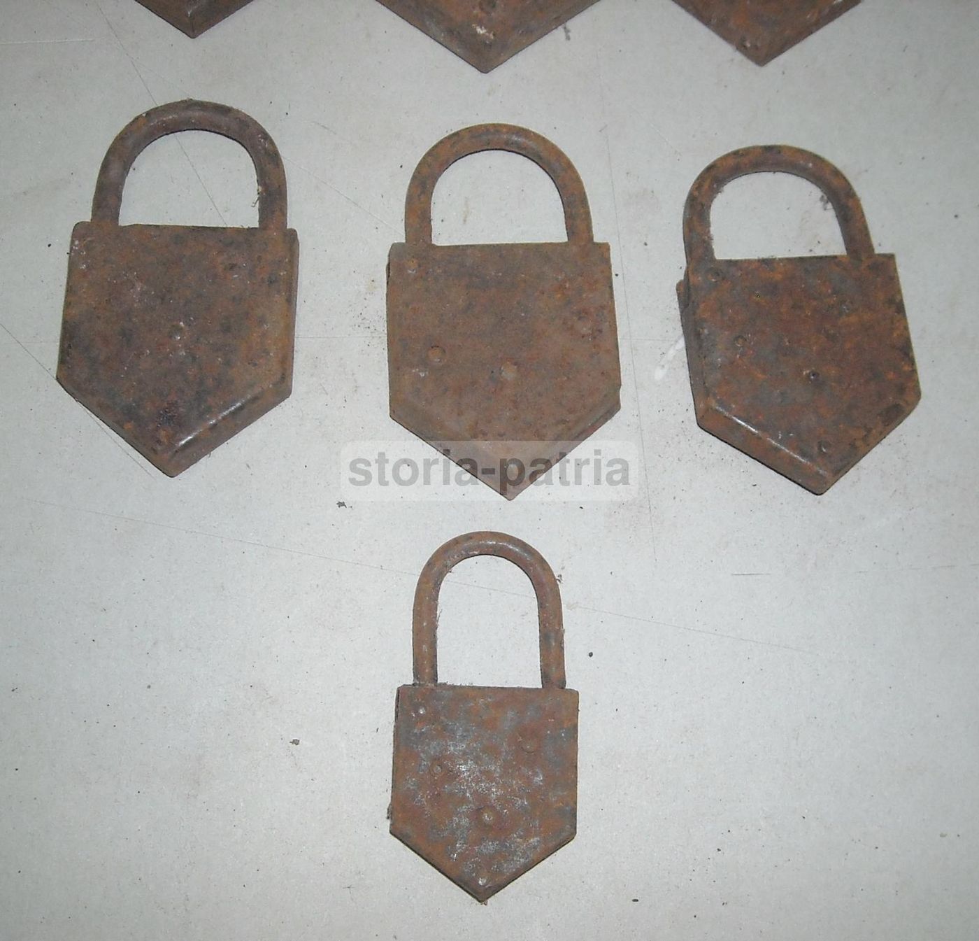 7 Lucchetti Antichi In Ferro, Fine '800   Inizio '900