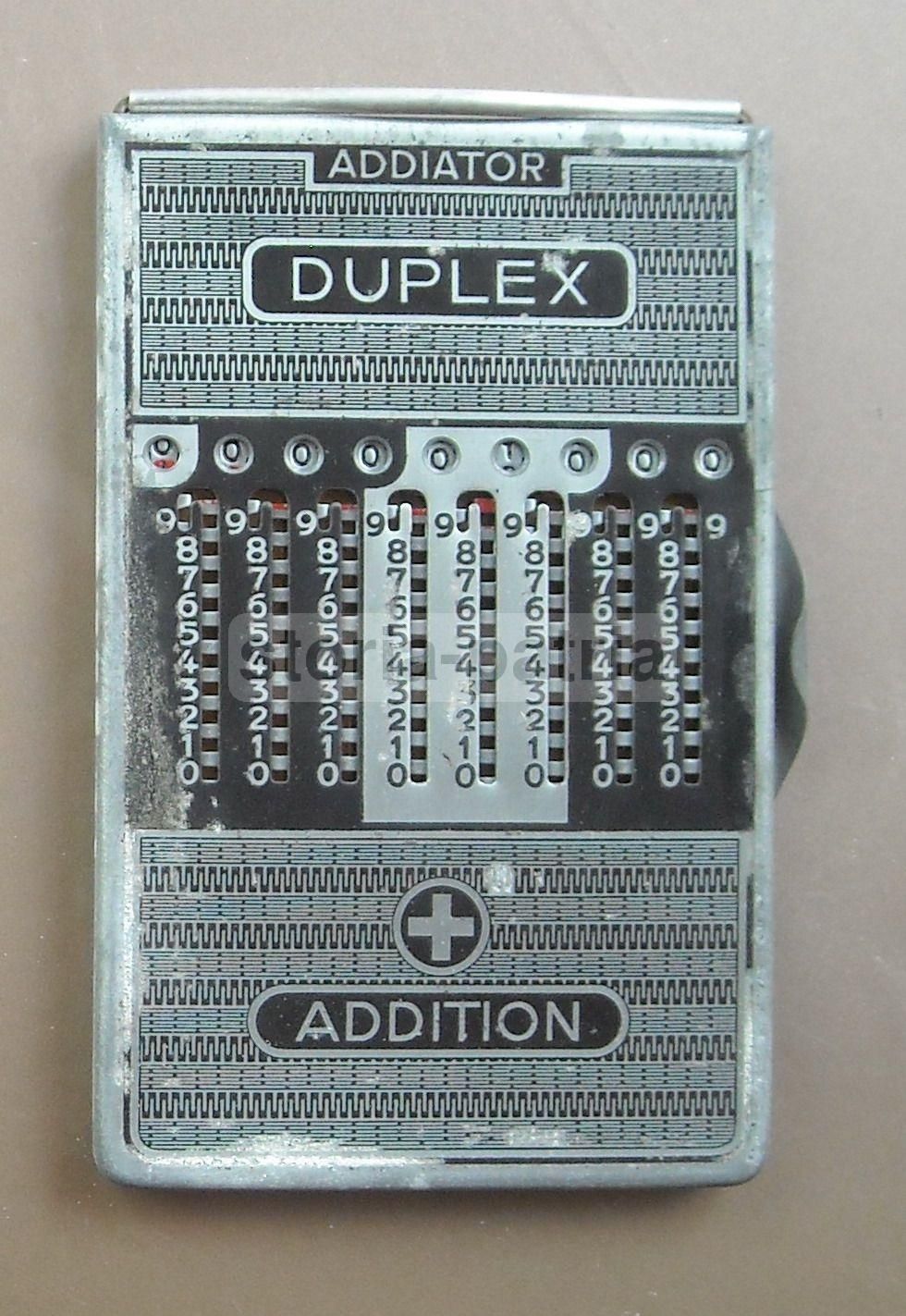 Addiator Duplex   Calcolatrice Meccanica Tascabile, Anni '30