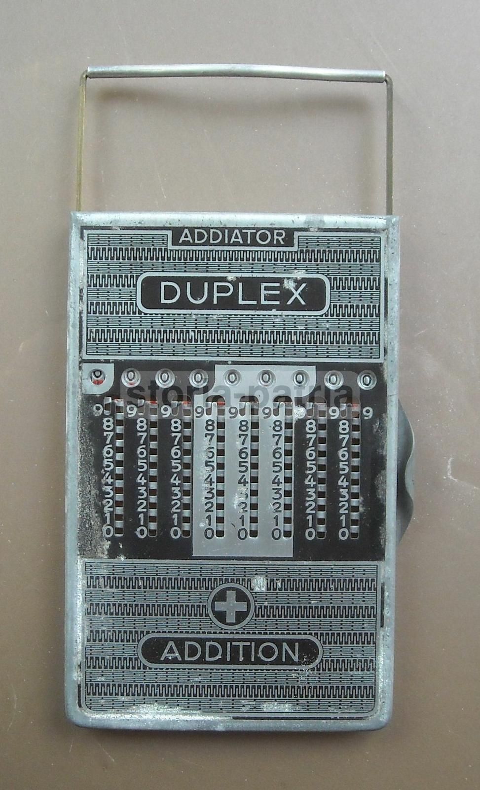 Addiator Duplex   Calcolatrice Meccanica Tascabile, Anni '30