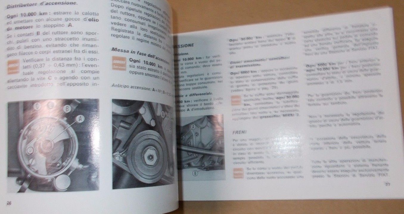 Libretto Uso E Manutenzione Fiat 128 Berlina E Famigliare 1973