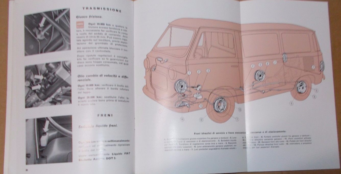 Manuale Uso E Manutenzione Fiat 850 T 1973 Originale d'Epoca