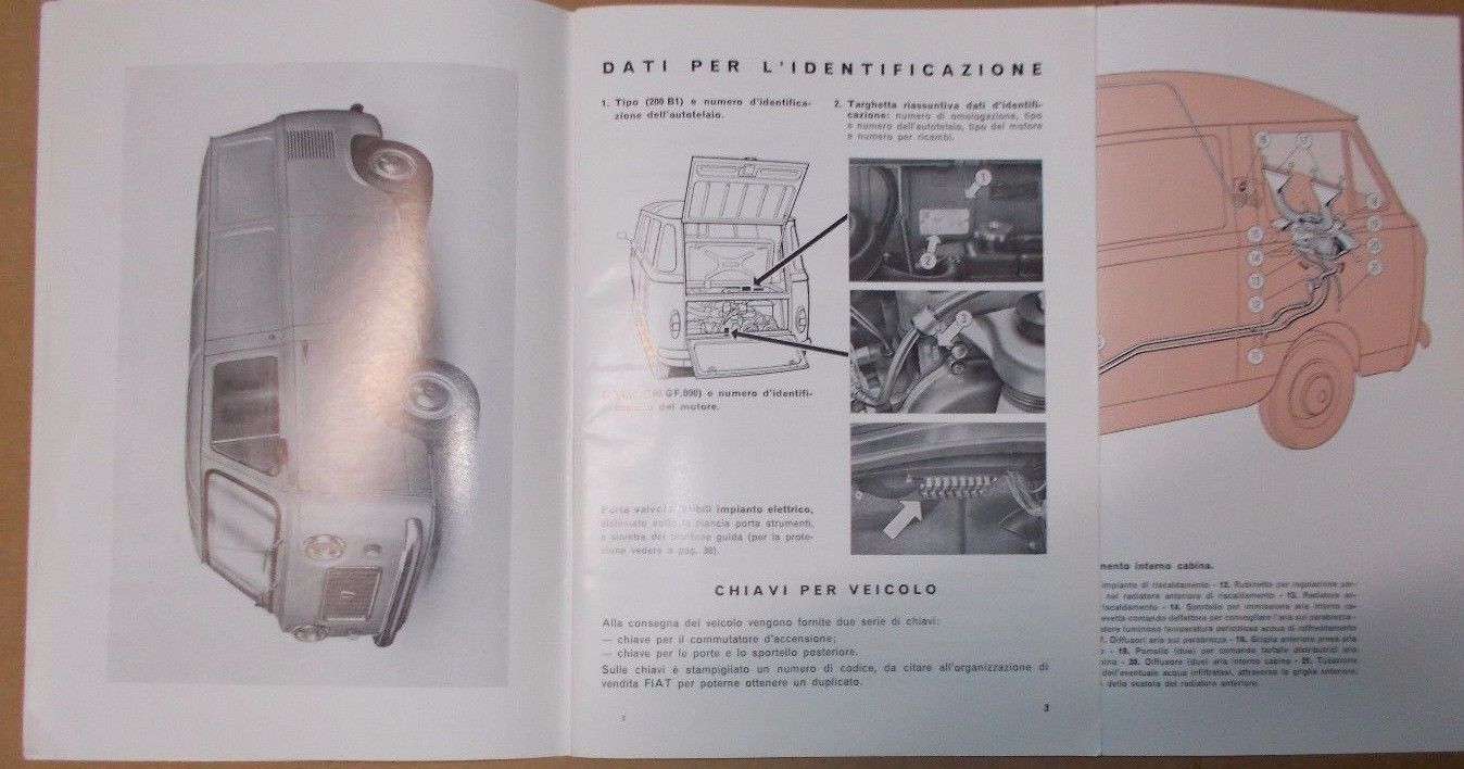 Manuale Uso E Manutenzione Fiat 850 T 1973 Originale d'Epoca