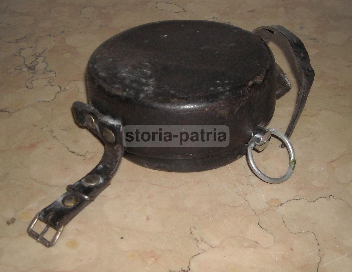 Orologio Marcatempo Vigilanza Notturna d'Epoca In Metallo Bianco