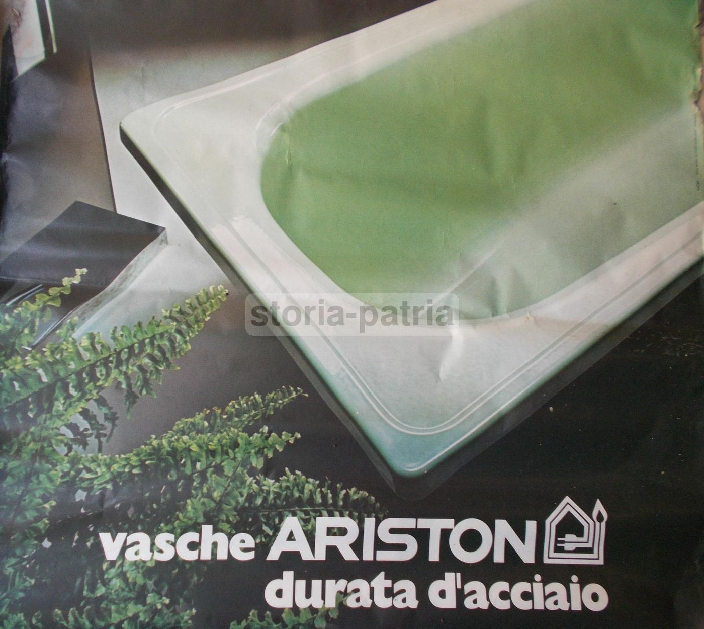 Manifesto Pubblicitario Vasche Da Bagno Ariston Acciaio 1976