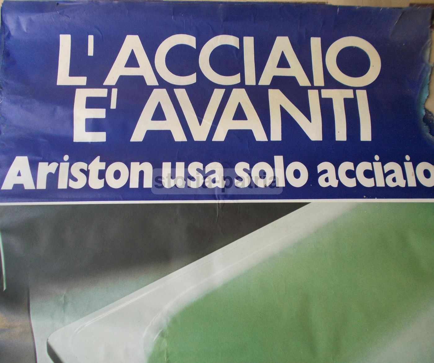 Manifesto Pubblicitario Vasche Da Bagno Ariston Acciaio 1976
