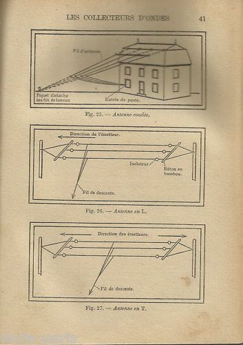 La T.S.F. Pratique: Telegrafia E Telefonia Senza Fili. Ernest Coustet, 1924