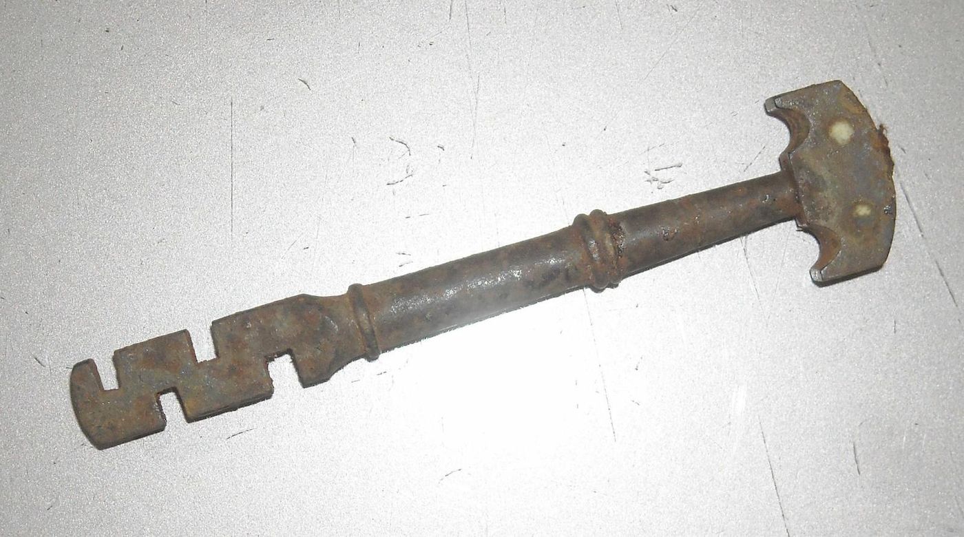 Antico Attrezzo Da Vetraio In Ferro Battuto, XIX Secolo