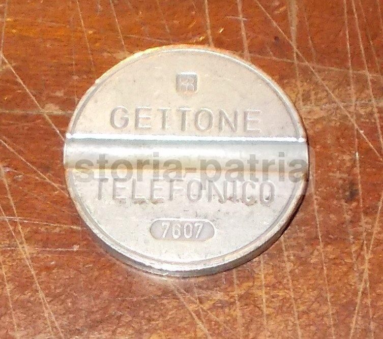 Gettone Telefonico SIP Metallo Argentato Anni '70 Da Collezione