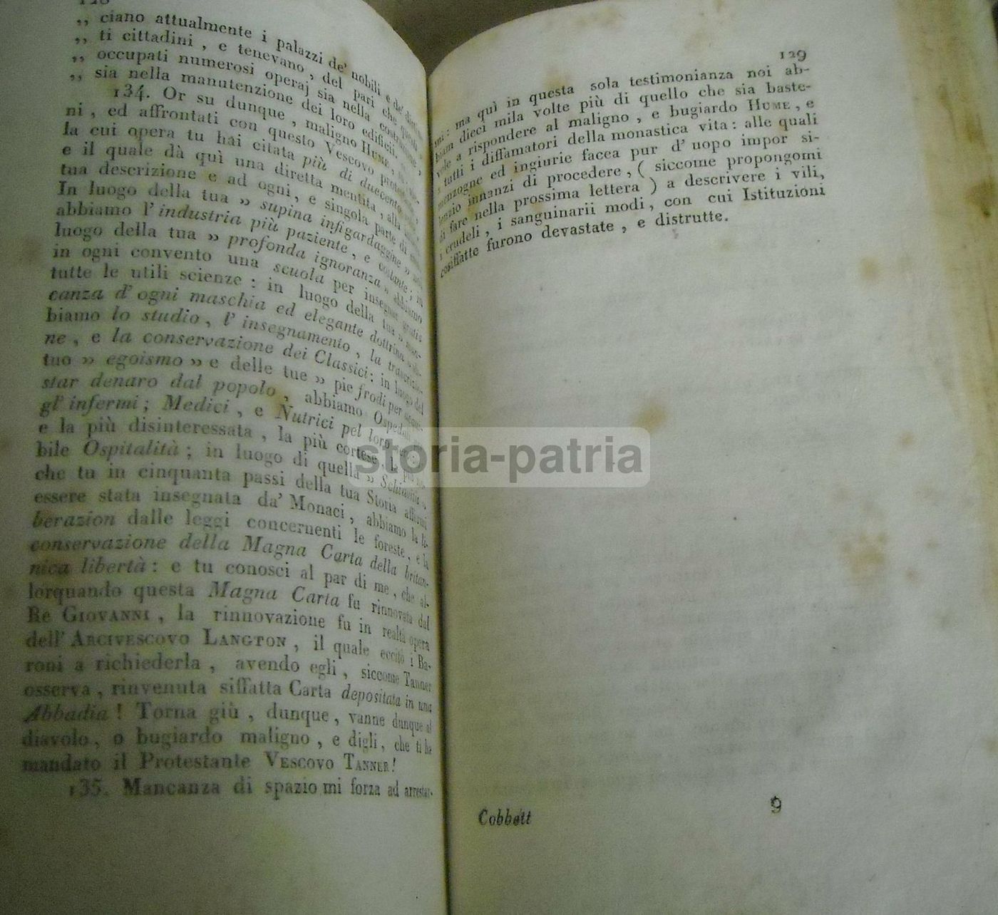 Storia Della Riforma Protestante, Cobbett, 1826 Napoli, Gregorj