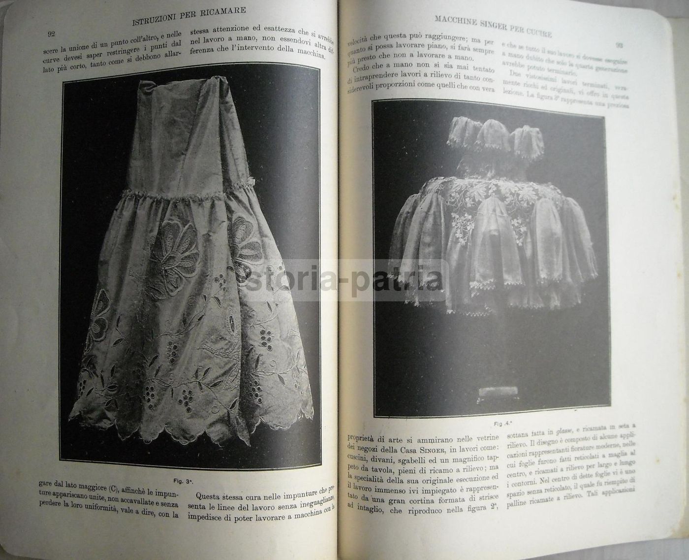 Manuale Ricamo Macchina Singer 1908 X. Dell'Aro Merletti Venezia