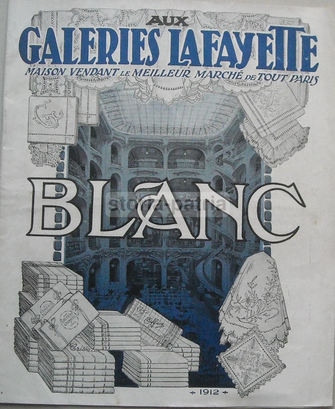 Catalogo Galeries Lafayette 1912: Tessuti, Biancheria E Lingerie, Parigi