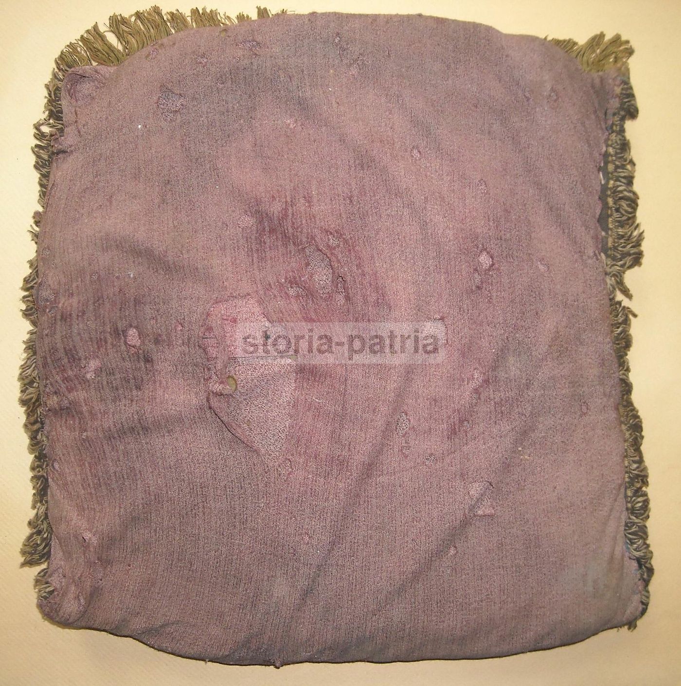 Cuscino Antico Vittorio Emanuele III Savoia, Tessuto Epoca Militaria