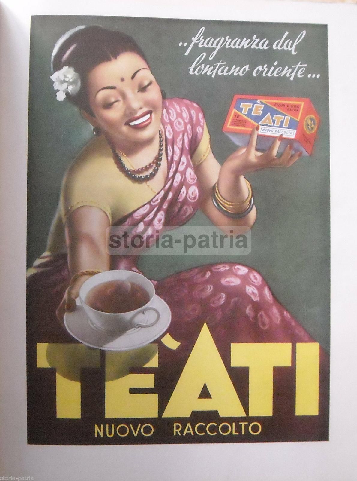 Pubblicità Vintage Tè Ati E Piegaciglia Diva, Anni '50