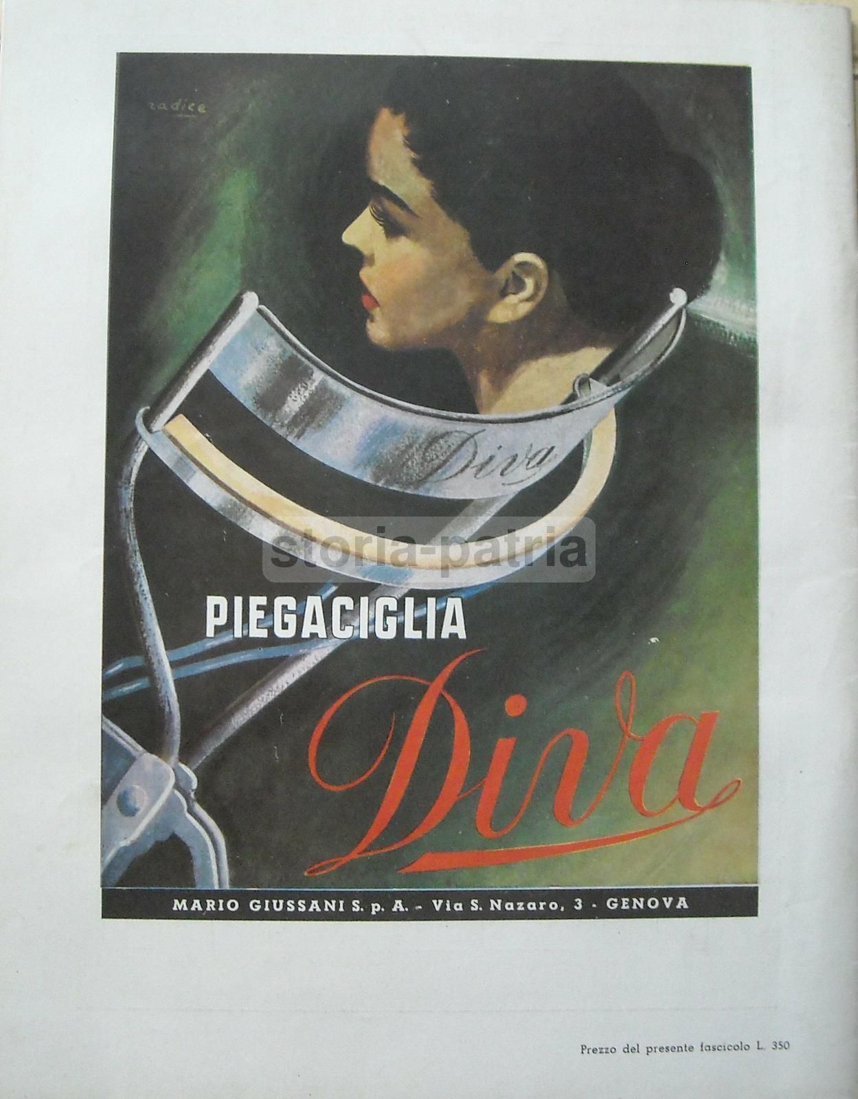 Pubblicità Vintage Tè Ati E Piegaciglia Diva, Anni '50