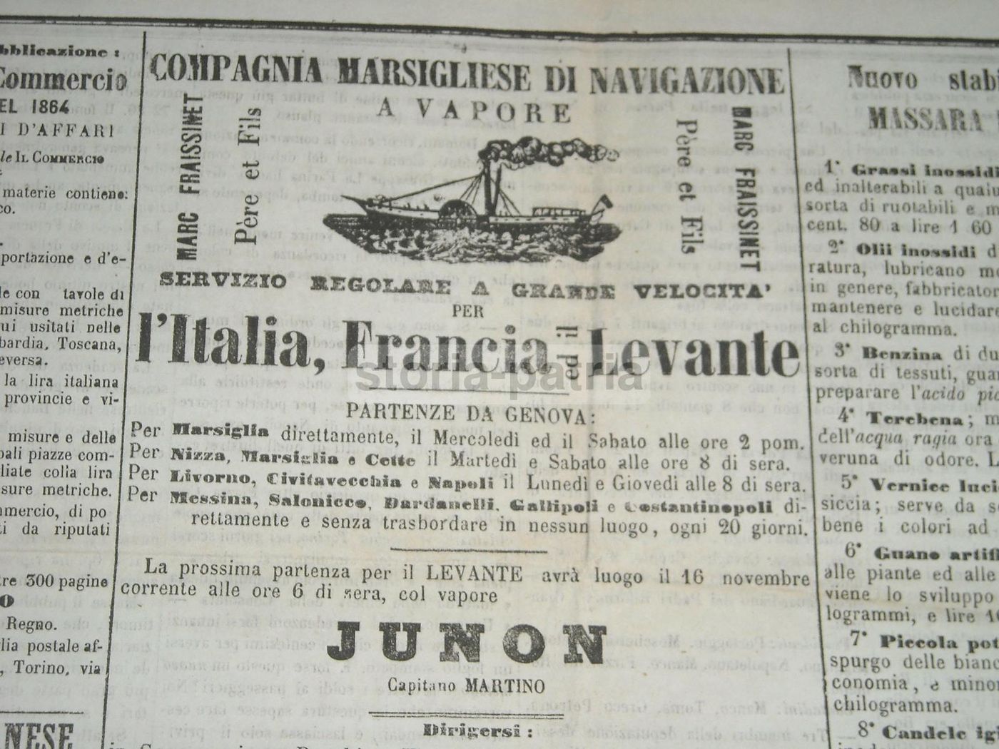 La Monarchia Italiana Giornale Della Sera Torino 1863 Originale