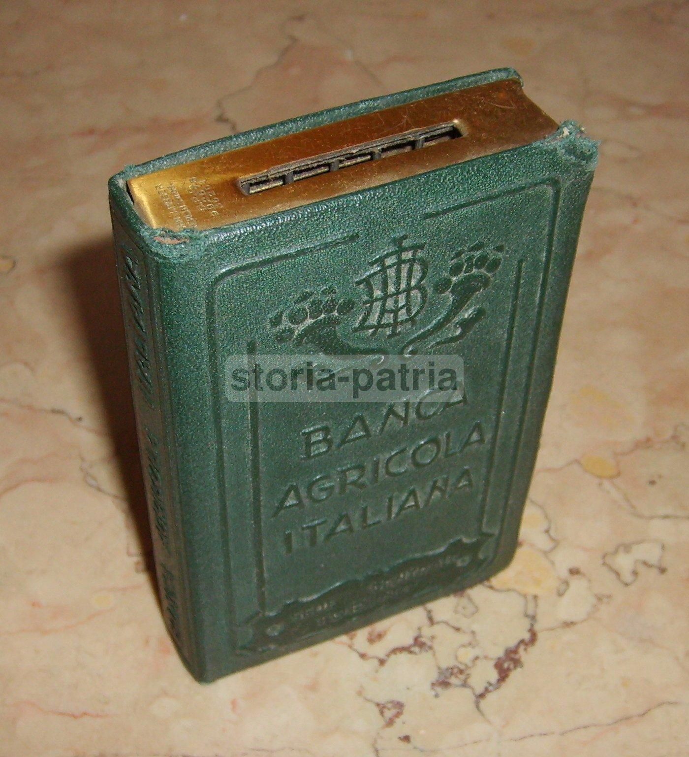 Salvadanaio Antico Banca Agricola Italiana Torino Metallo 1900