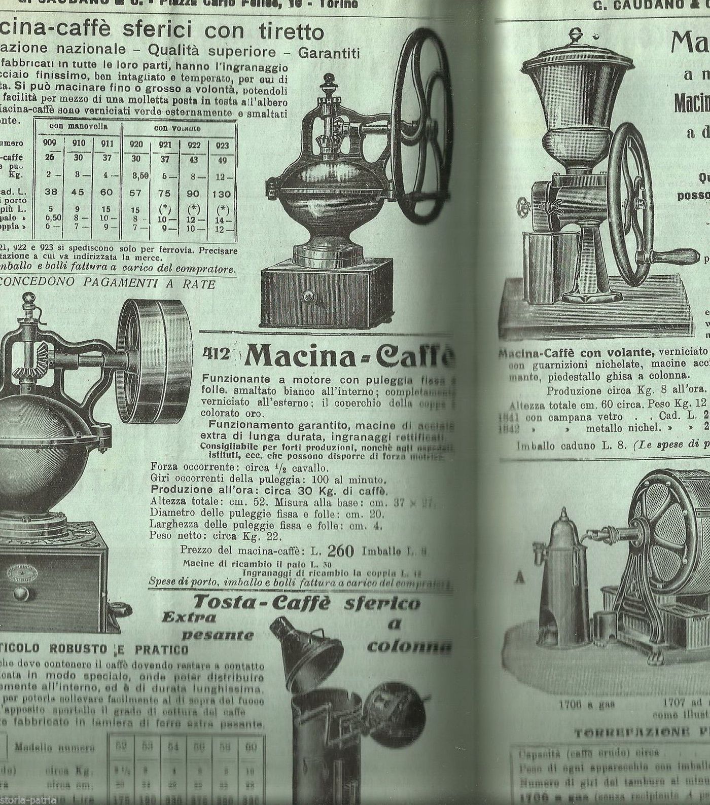 Catalogo Caudano Torino 1932: Macelleria, Salumeria E Coltelleria