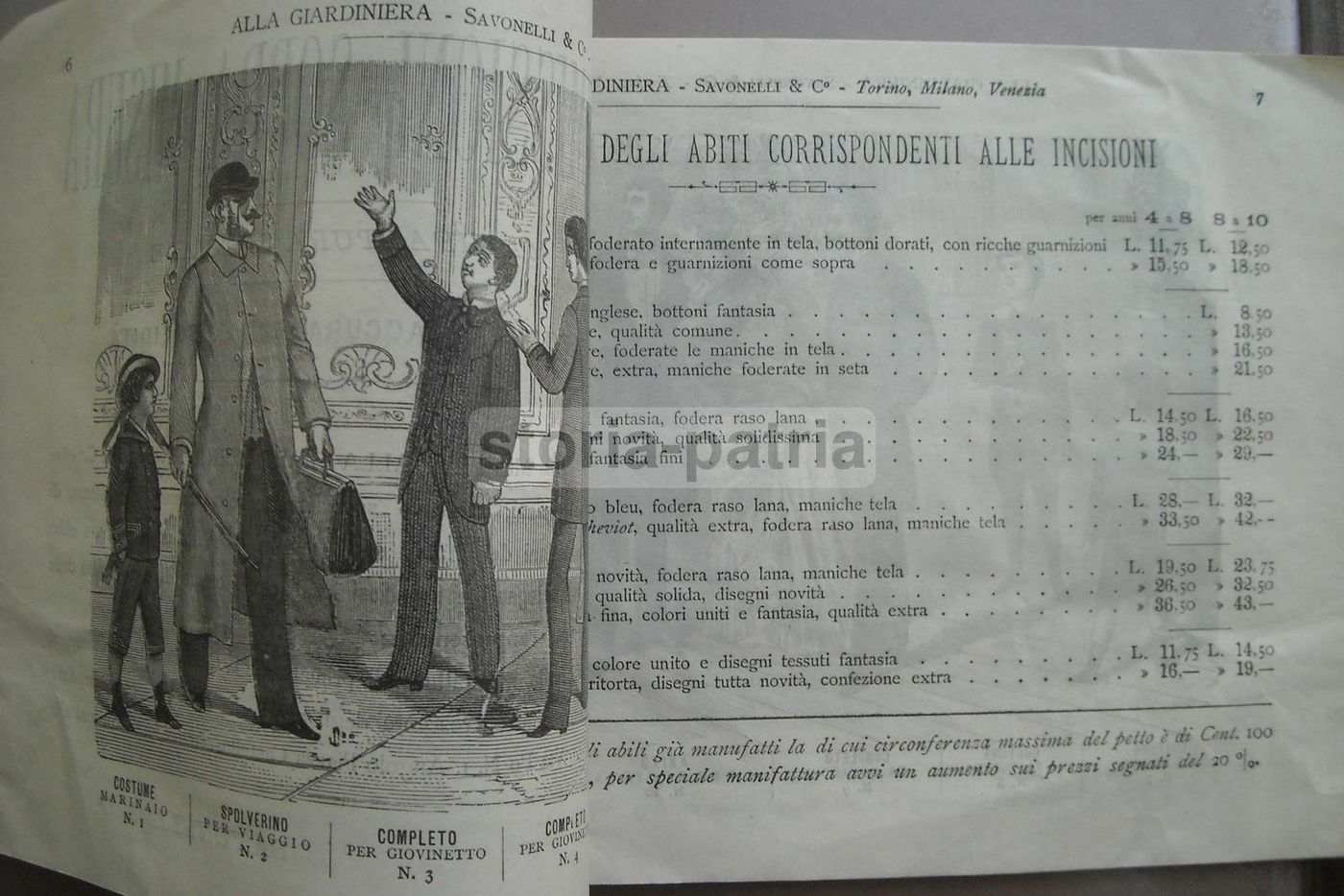 Catalogo Savonelli 1884 Abbigliamento Maschile Torino