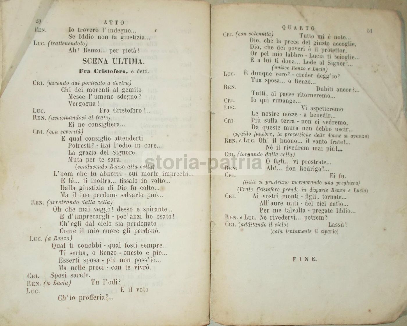 Libretto De I Promessi Sposi, Ghislanzoni, Petrella, Teatro Carignano, 1869