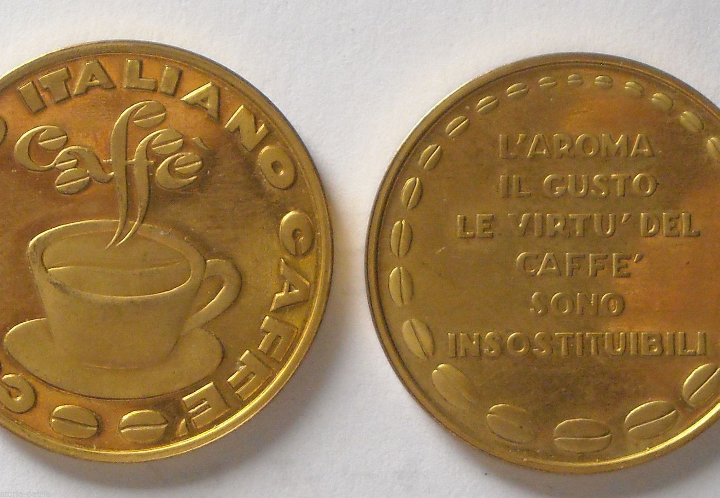 Gettone Medaglia Comitato Italiano Caffè Torrefazione Vintage