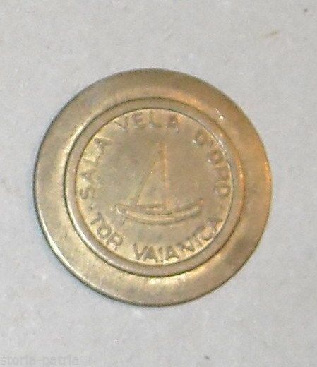 Gettone Pubblicitario Sala Vela d'Oro, Tor Vaianica, Anni '70