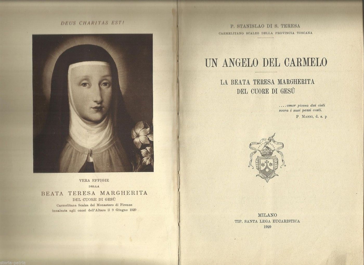 Beata Teresa Margherita Redi: Biografia Dei Carmelitani, Arezzo, 1929