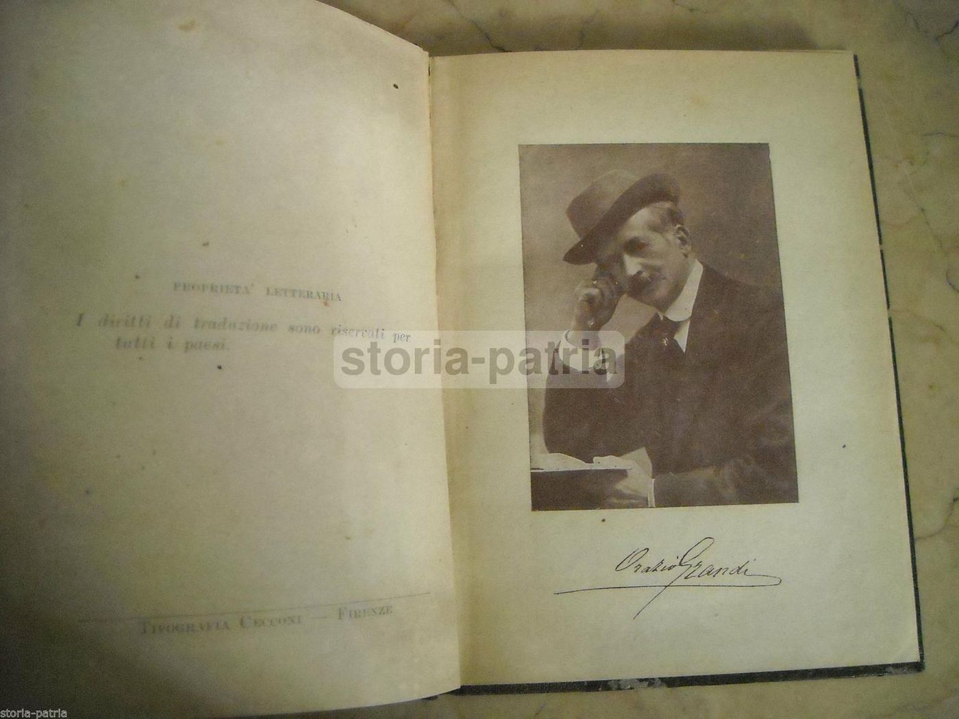 Dizioni: Orazio Grandi, Firenze, Cecconi, 1920 (Rara Prima Edizione)
