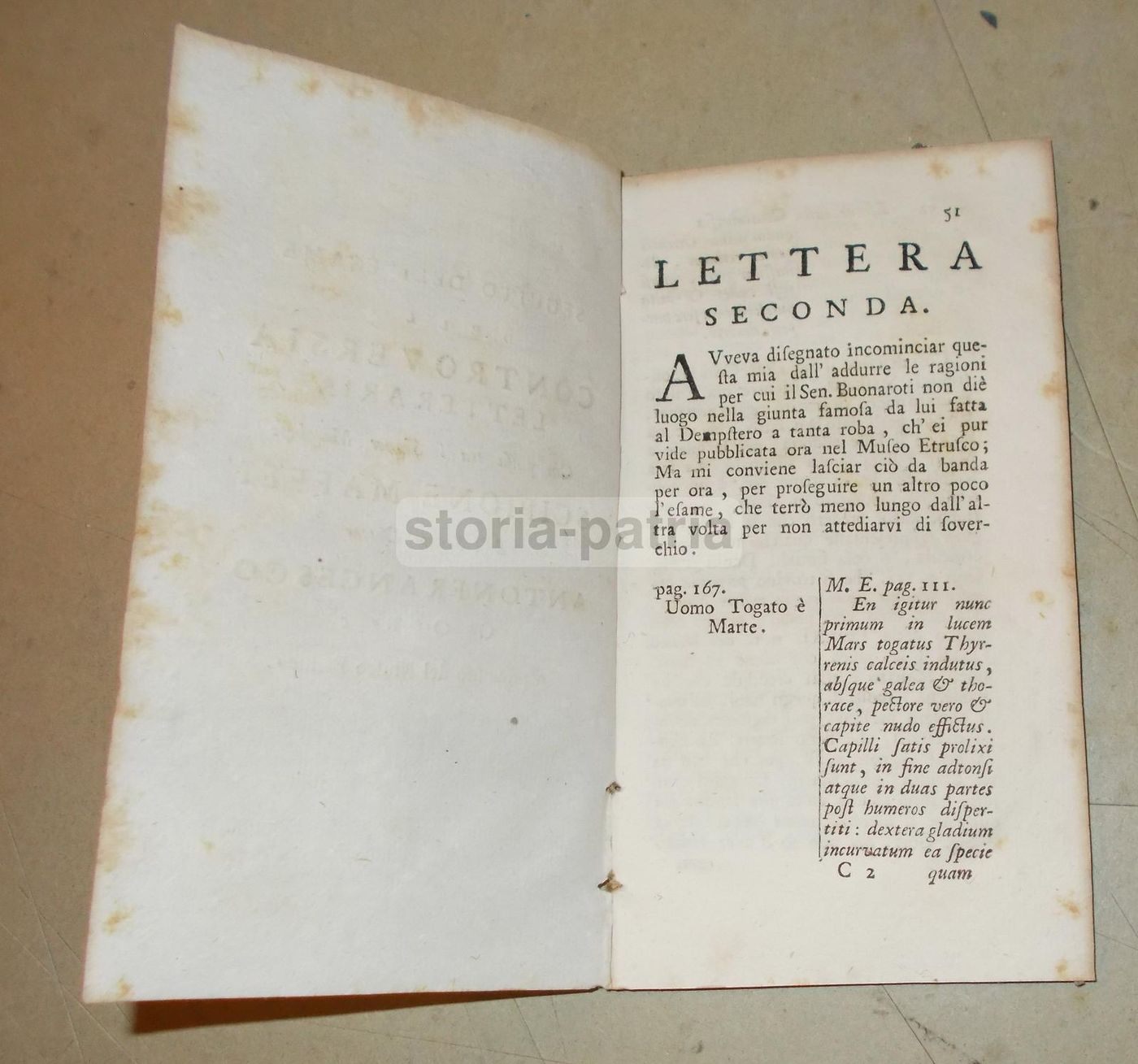 Controversia Maffei Gori, Museo Etrusco, Venezia, Metà XVIII Secolo