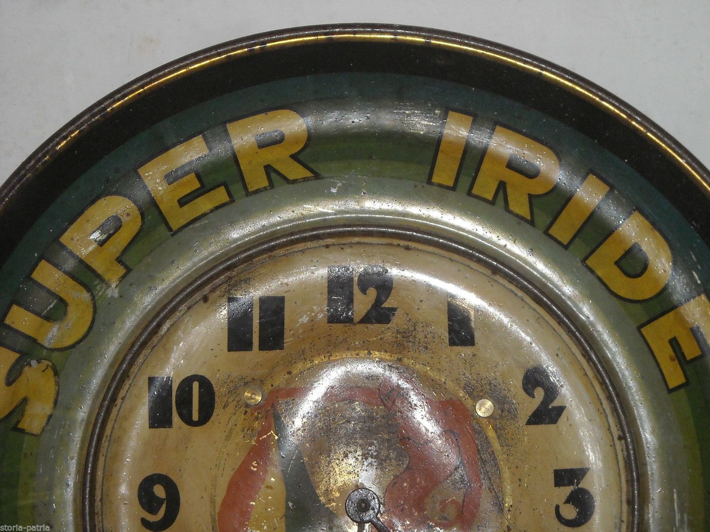 Orologio Pubblicitario Benelli Super Iride, Prato. Anni '20
