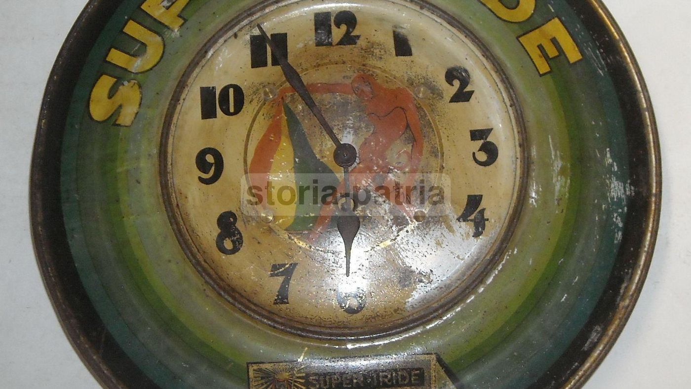 Orologio Pubblicitario Benelli Super Iride, Prato. Anni '20