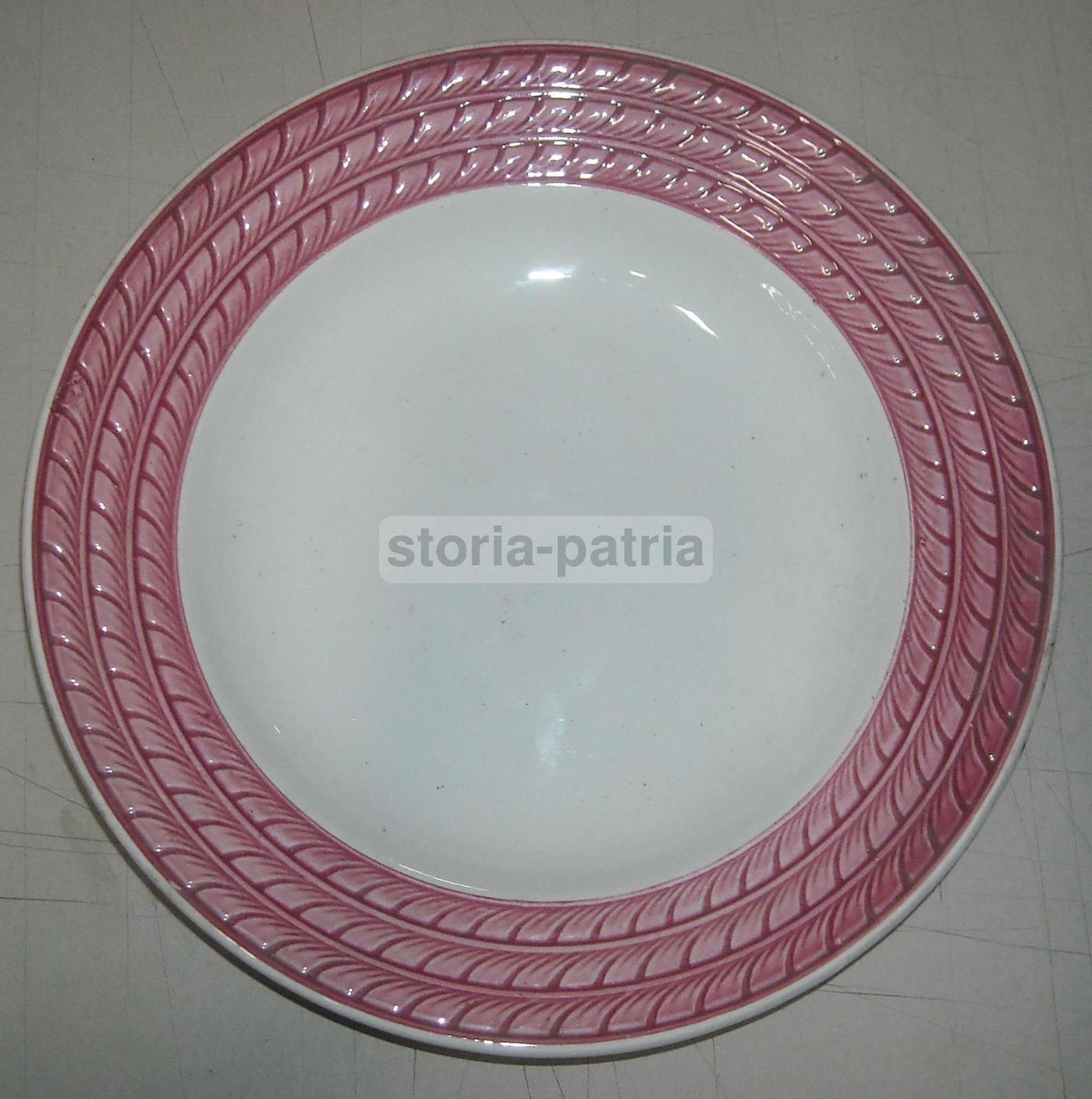 Piatto Fondo In Ceramica Di San Giovanni Valdarno, Toscana, Anni '50