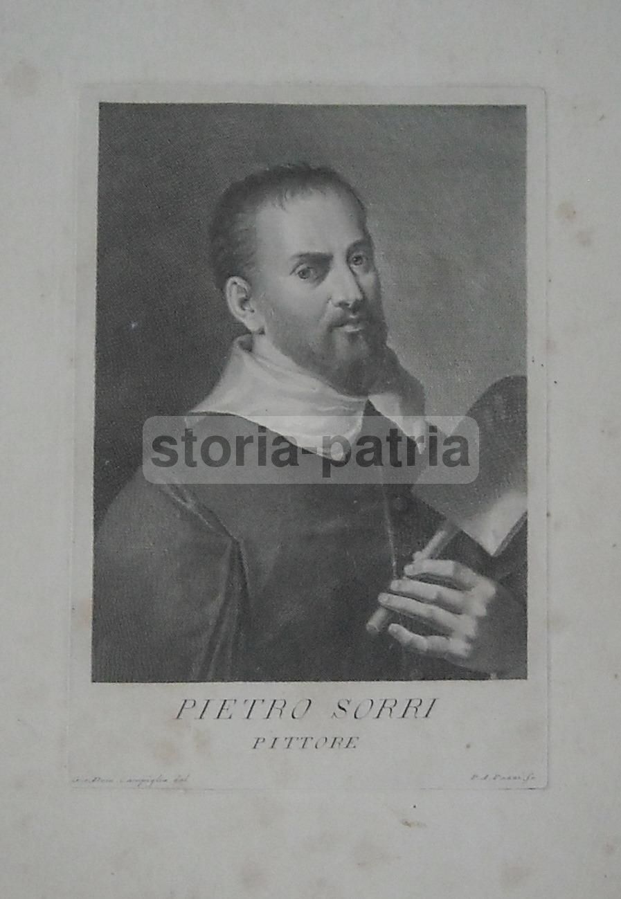 Ritratto Di Pietro Sorri, Incisione Di Pazzi Da Campiglia, XVIII Secolo