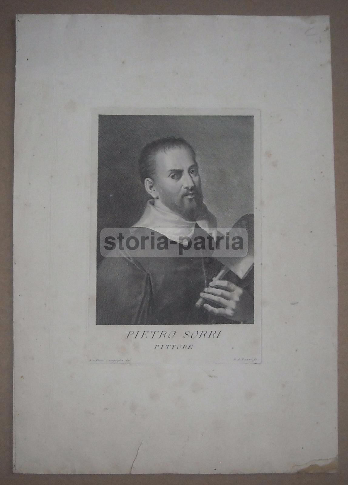 Ritratto Di Pietro Sorri, Incisione Di Pazzi Da Campiglia, XVIII Secolo