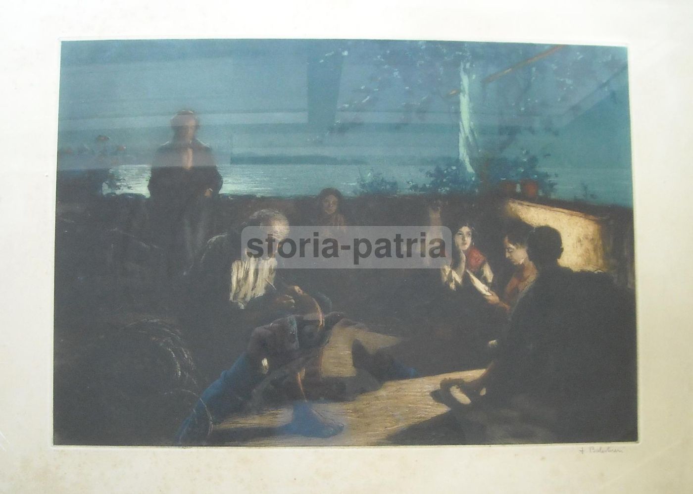 Graziella Di Lionello Balestrieri. Incisione All'Acquatinta A Colori, 1930 Circa